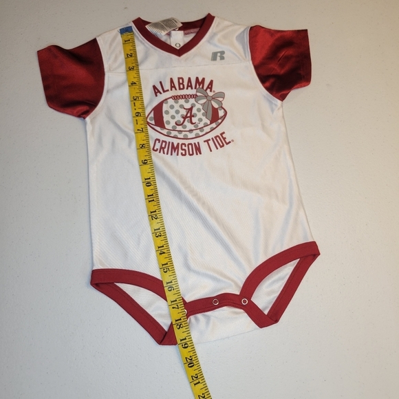 RUSSELL Athletic Girls 24mo Alabama Crimson Tide Jersey Bodysuit - Picture 6 of 7
